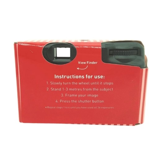 Black white film disposable - black,